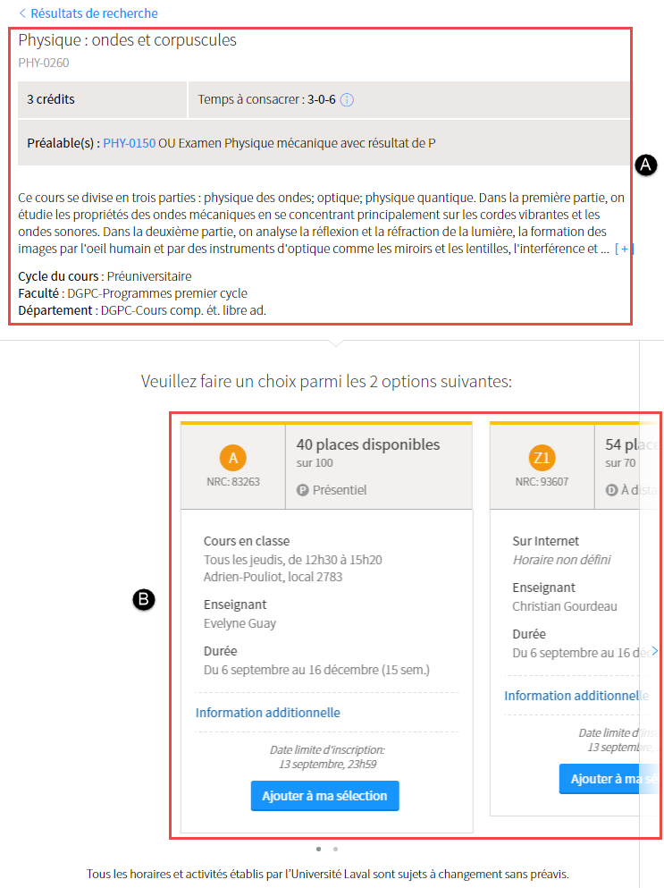 Consulter Les Informations Detaillees D Un Cours Environnement